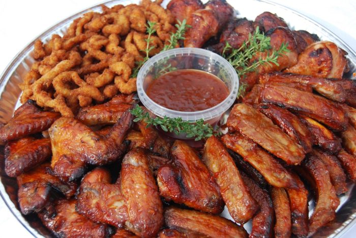 Drover's ribs and chicken platter