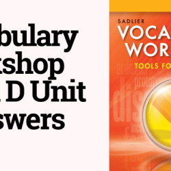 Vocabulary workshop level d unit 9