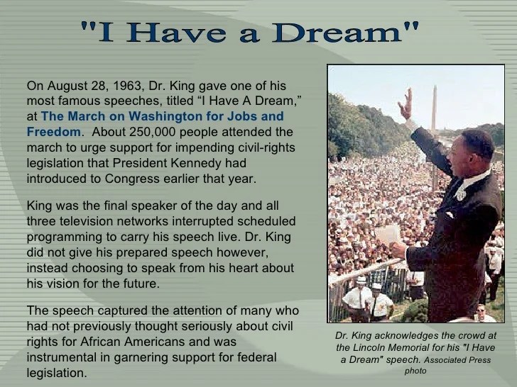 Examples of logos in i have a dream speech